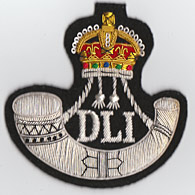 Durham Light Infantry KC wire blazer badge